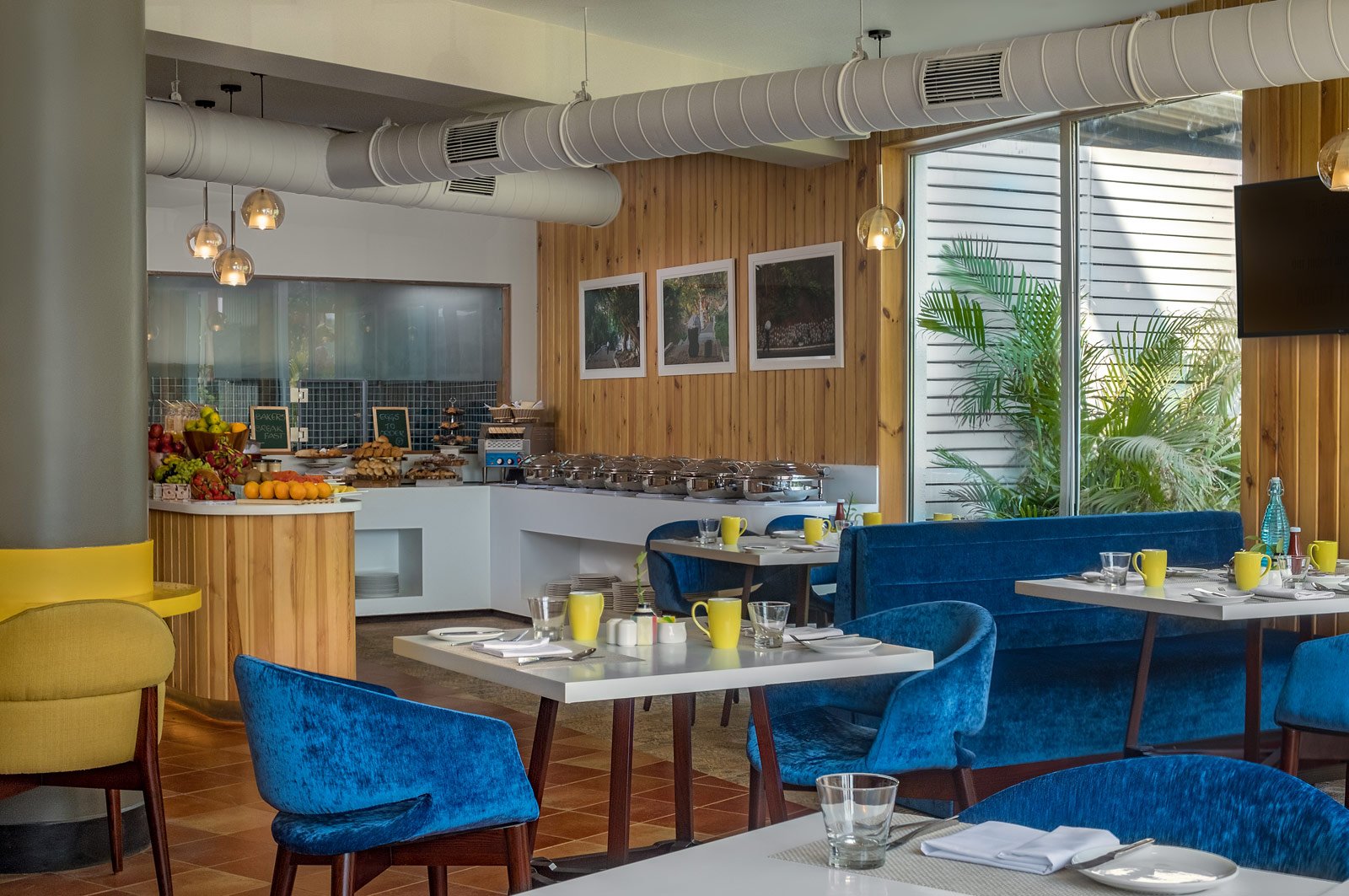 A luxury dining area set up in Saltwater Restaurant at The Park