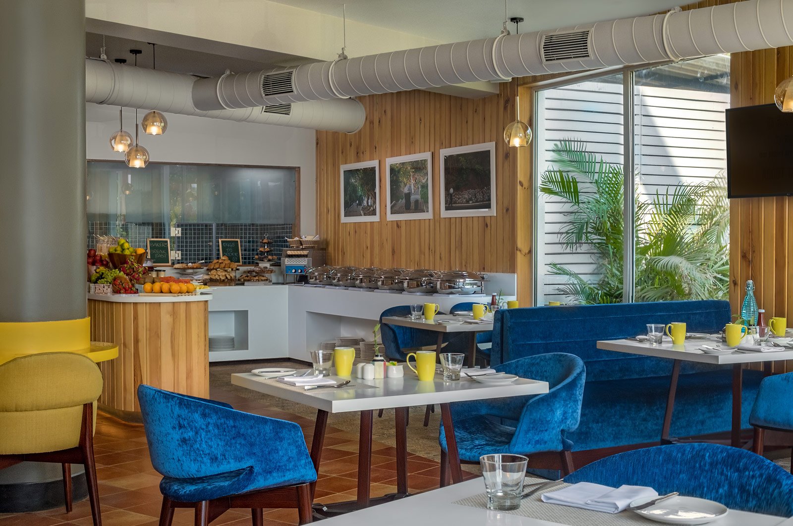 A luxury dining area set up in Saltwater Restaurant at The Park