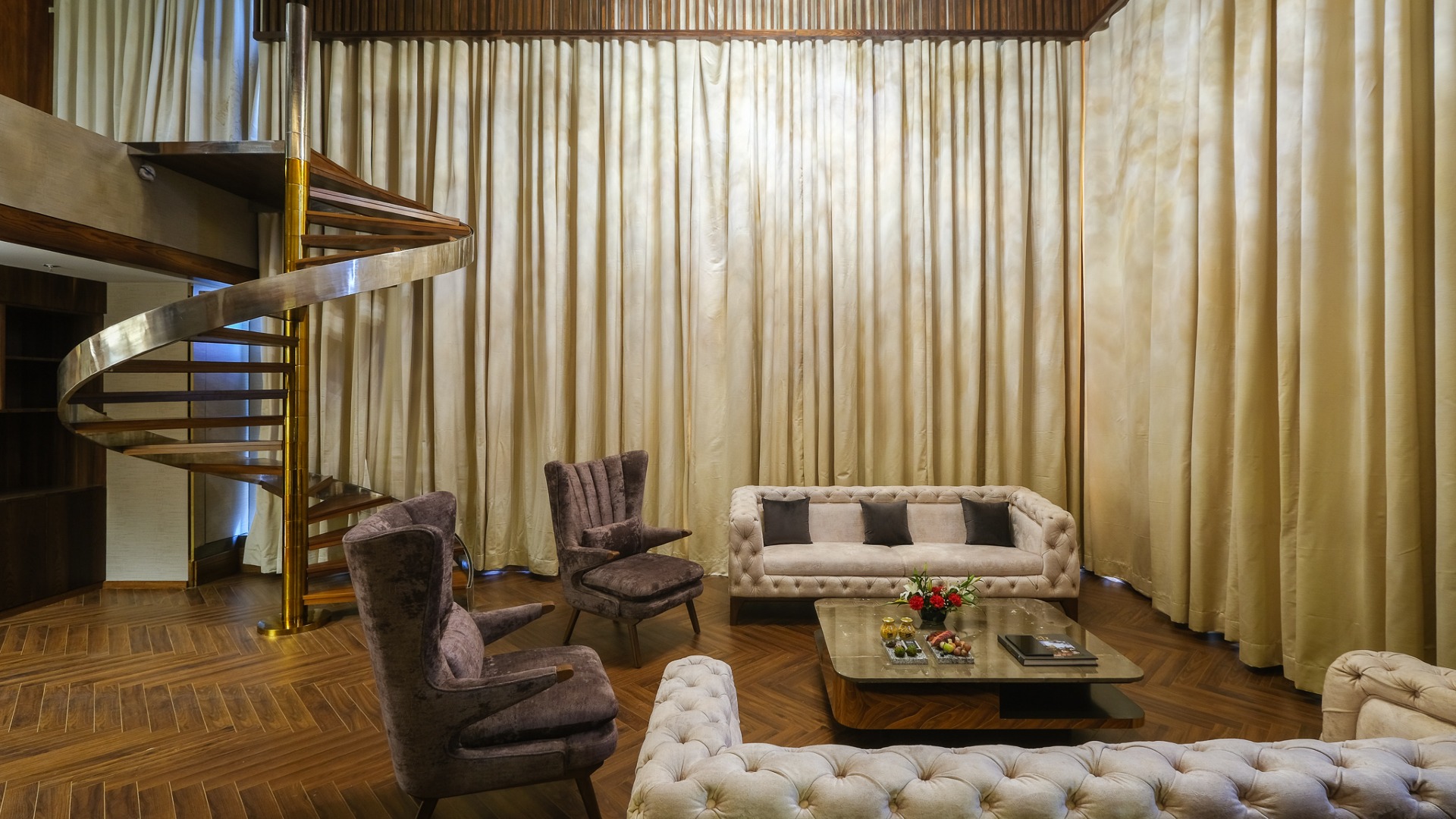 Interior of living area with sofa facilities at The Park Hotel Indore