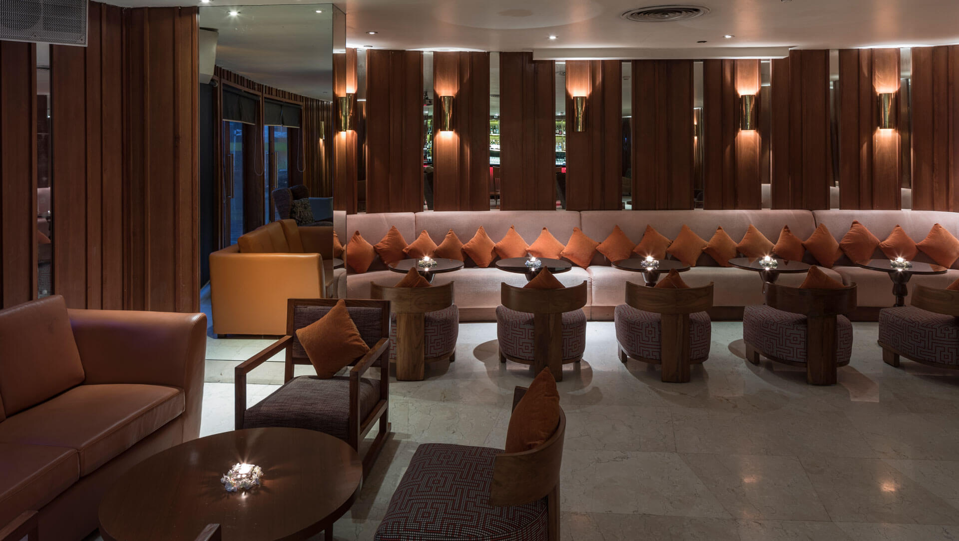 Luxury dining area set up at The Park Hotel Navi Mumbai